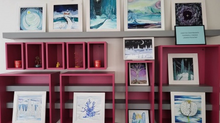 Danutės Žukovskienės paveikslų paroda „Žiemos peizažas“