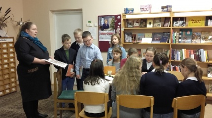  Netradicinė lietuvių kalbos pamoka bibliotekoje