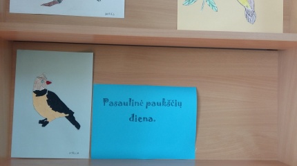 Pasaulinė paukščių diena Milkūnų bibliotekoje