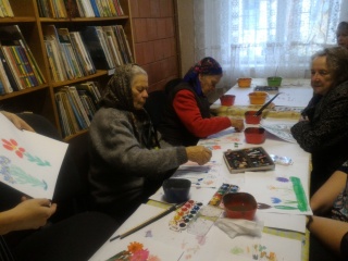 Meno terapija Poškonių bibliotekoje