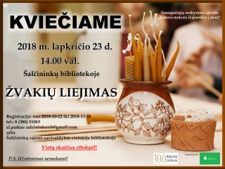 Kviečiame į žvakių liejimo gamybos užsiėmimus