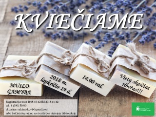 Kviečiame į muilo gamybos užsiėmimus