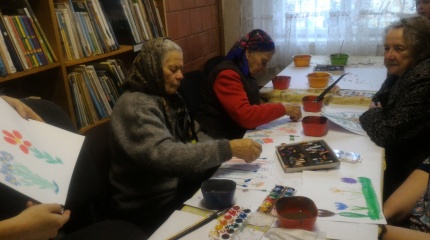 Meno terapija Poškonių bibliotekoje