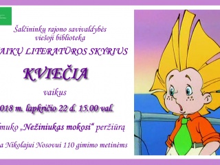 KVIEČIAME VAIKUS