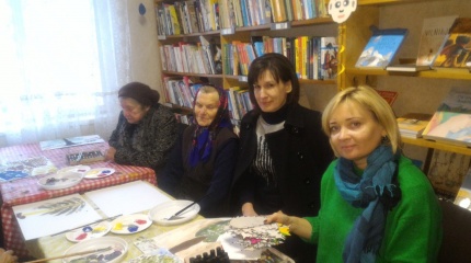 Meno terapija Poškonių bibliotekoje