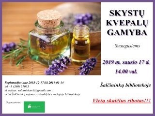 SKYSTŲ KVEPALŲ GAMYBA