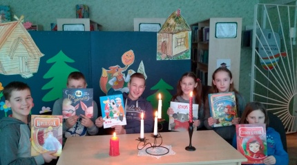 Garsinis pasakų  skaitymas Butrimonių  bibliotekoje