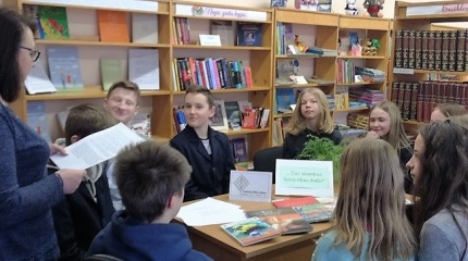 Tarptautinė gimtosios kalbos diena paminėta Jašiūnų bibliotekoje