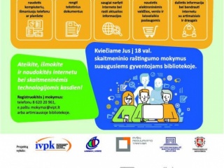 Jau 1000 gyventojų dalyvavo nemokamuose skaitmeninio raštingumo mokymuose visoje Lietuvoje