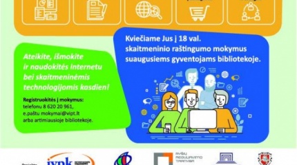Jau 1000 gyventojų dalyvavo nemokamuose skaitmeninio raštingumo mokymuose visoje Lietuvoje