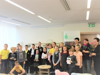  Šalčininkų bibliotekoje svečiavosi rašytoja Gintarė Adomaitytė