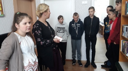 „Ekskursija po Dieveniškių biblioteką“