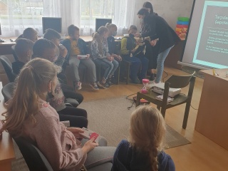 „Burnos higienos užsiėmimai Milkūnų bibliotekoje“