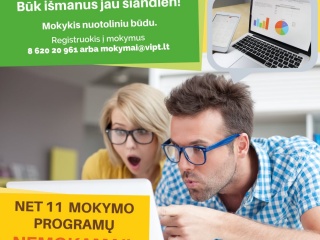 Registruokis į nemokamus nuotolinius skaitmeninio raštingumo mokymus