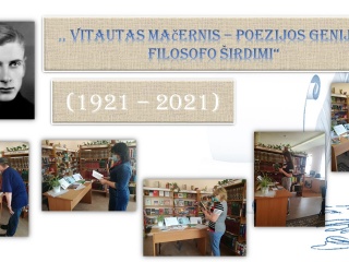 Pažinimas su  V. Mačernio poezija