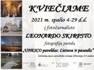 „UNESCO paveldas: Lietuva ir pasaulis“