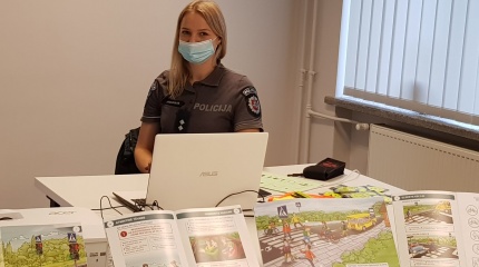 Spotkanie z Olgą Jasiukaitė-  funkcjonariuszką solecznickiego komisariatu policji
