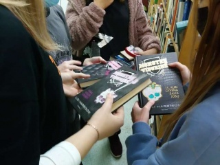 Ekskursija Baltosios Vokės miesto bibliotekoje 