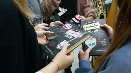 Ekskursija Baltosios Vokės miesto bibliotekoje 