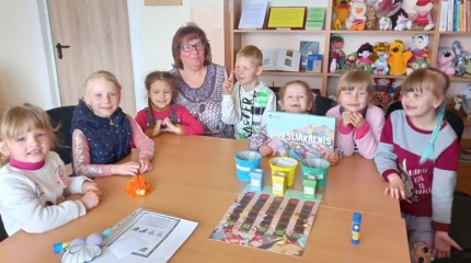 Edukacinė pamokėlė Poškonių bibliotekoje