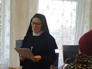  Pabarės bibliotekoje vyko edukacinis renginys kuriame dalyvavo sesuo Anna Voitonis