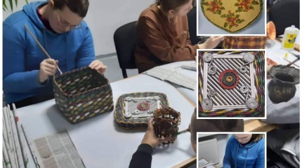 Akmenynės bibliotekoje vyko edukacinė valandėlė „Šedevrai iš atliekų"