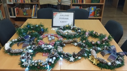 Kūrybinis užsiėmimas „Kalėdas puošiame kartu“ 