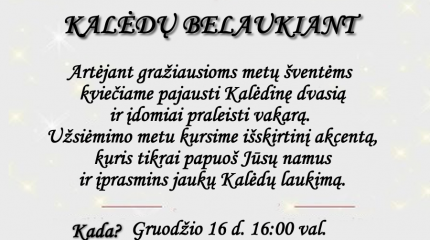 Kviečiame!