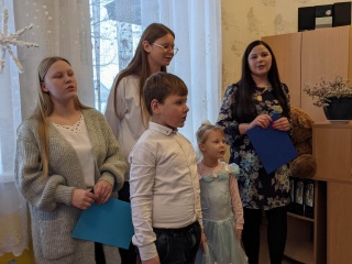 Dalijimasis kalėdaičių Milkūnų bibliotekoje