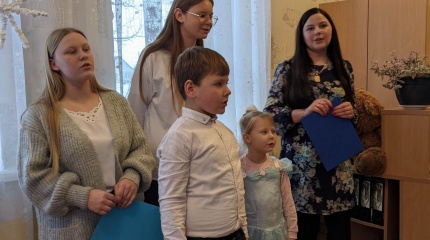 Dalijimasis kalėdaičių Milkūnų bibliotekoje