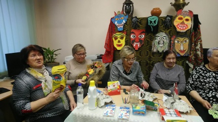 Užgavėnės Baltosios Vokės bibliotekoje