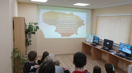  Lietuvos valstybės atkūrimo diena Purvėnų bibliotekoje