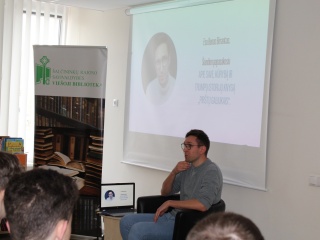 Šalčininkų bibliotekoje svečiavosi Benas Bėrantas