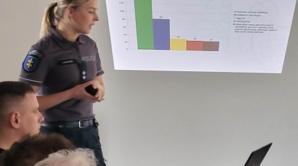 Susitikimas su policijos komisariato pareigūnais