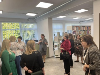 Šalčininkėlių bibliotekoje lankėsi socialinės globos darbuotojai.