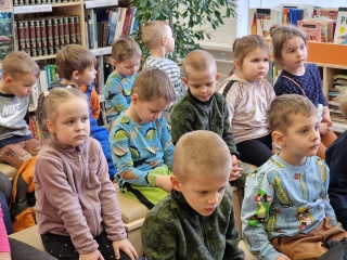 Vaikų literatūros skyriuje vyko pažintinė ekskursija