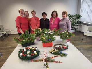 Edukacinis užsiėmimas „Kalėdinės kompozicijos"