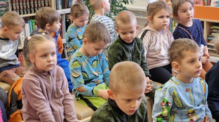 Vaikų literatūros skyriuje vyko pažintinė ekskursija