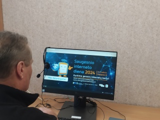 Edukacinė pamokėlė „Būk saugus internete“