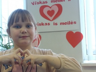 Akmenynės biblioteka šventė Šv. Valentino dieną