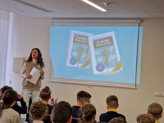 Šalčininkų bibliotekoje svečiavosi Viktorija Butautis
