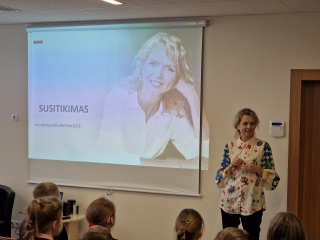 Susitikimas su rašytoja Evelina Dociūte