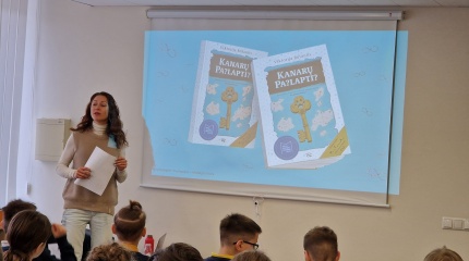 Šalčininkų bibliotekoje svečiavosi Viktorija Butautis
