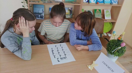 Purvėnų bibliotekoje vyko velykinė popietė