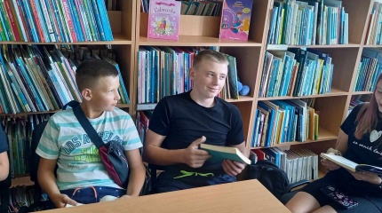 Garsinis skaitymas Jurgelionių bibliotekoje
