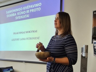 Šalčininkų bibliotekoje vyko kvėpavimo terapijos užsiėmimas