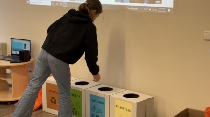 Edukacinis užsiėmimas, skirtas Europos atliekų mažinimo savaitei