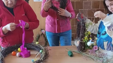 Edukacinis užsiėmimas „Velykų vainikas“