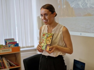 Šalčininkų bibliotekoje svečiavosi Jovilė Sujetienė