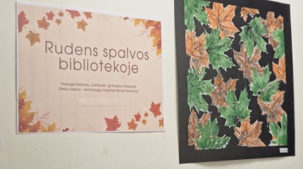 Rudens spalvos bibliotekoje